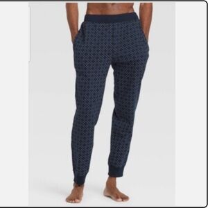 Goodfellow Men’s Medium Navy Blue Pajama Bottoms Pants Sweatpants Casual